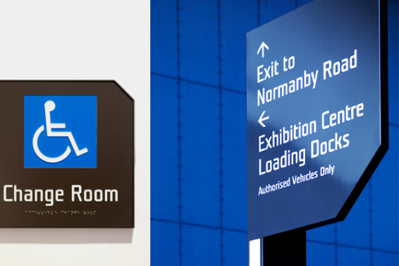 墨尔本会展中心ECEC标识标牌指示牌设计