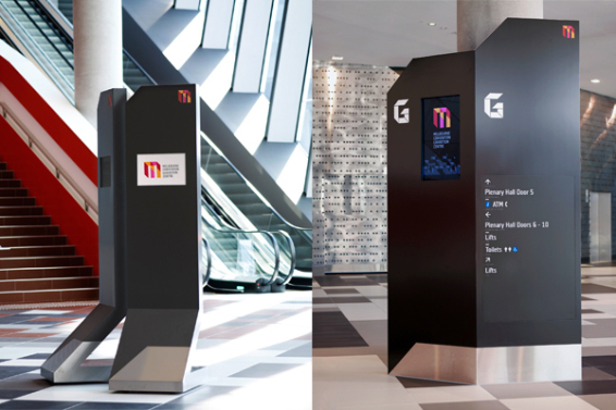 墨尔本会展中心ECEC标识标牌指示立牌设计